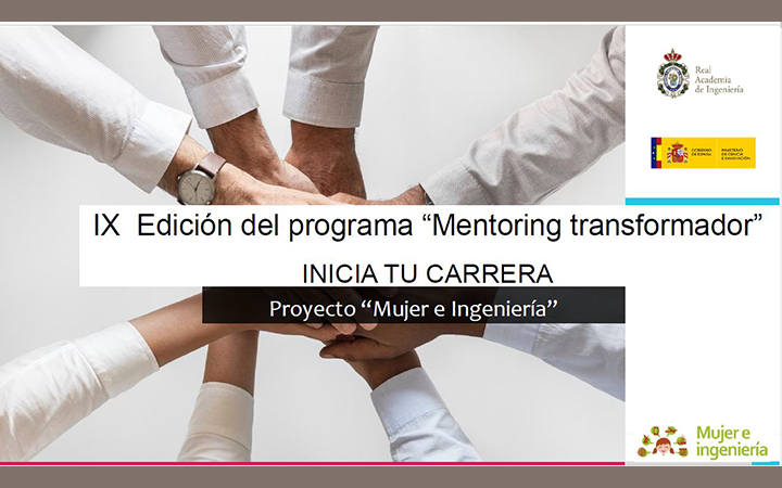 Presentación del programa de “Mentoring de Excelencia” del Proyecto Mujer e Ingeniería de la Real Academia de Ingeniería.