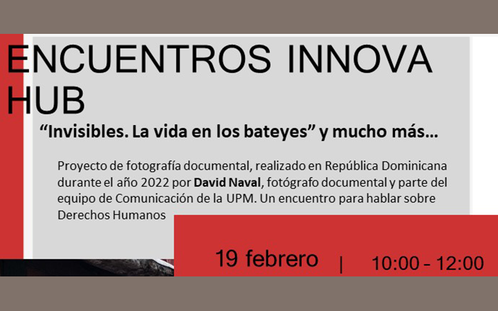 Encuentros INNOVA HUB: Fotografía, sostenibilidad e innovación social para visibilizar realidades invisibles
